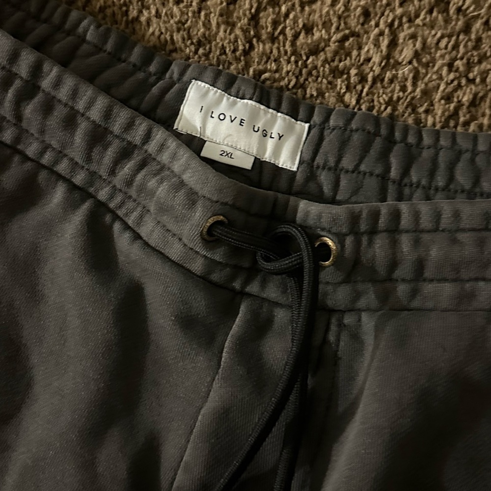 I Love Ugly brand men’s sweats